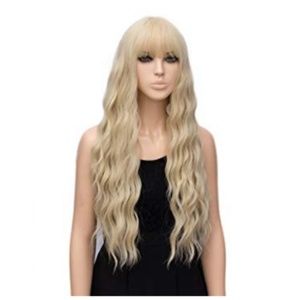 Accessories | Extra Long Wavy 26 Wig With Bangs | Poshmark